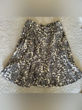 Premise Studios Floral Print A-Line Skirt